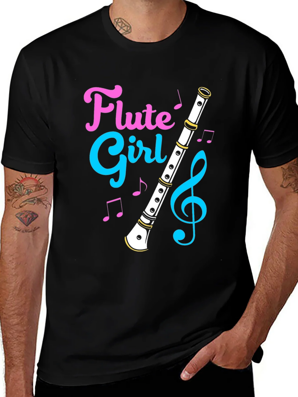 Flute Girl Graphic T-Shirt product image 1