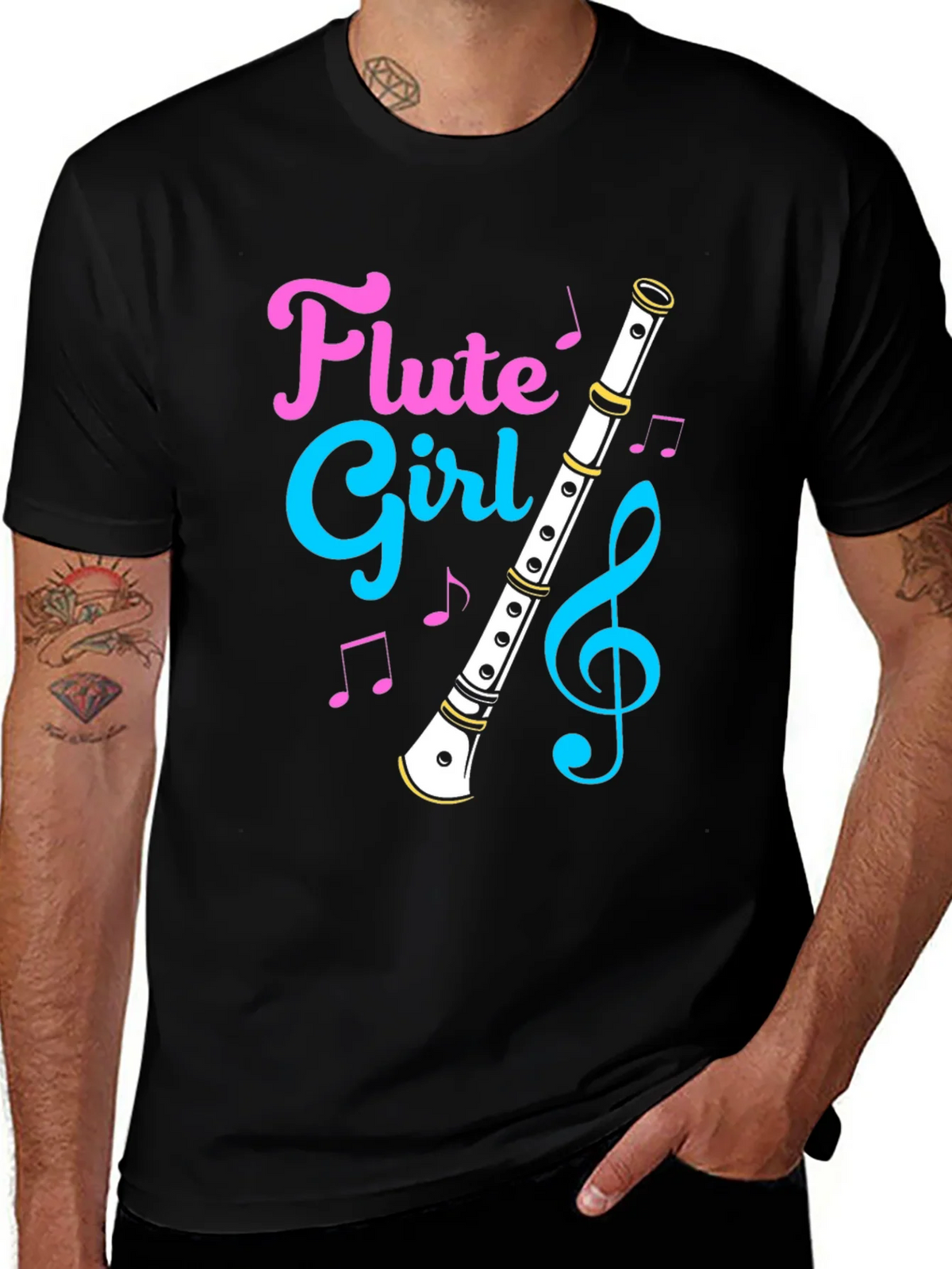 Flute Girl Graphic T-Shirt product image 1