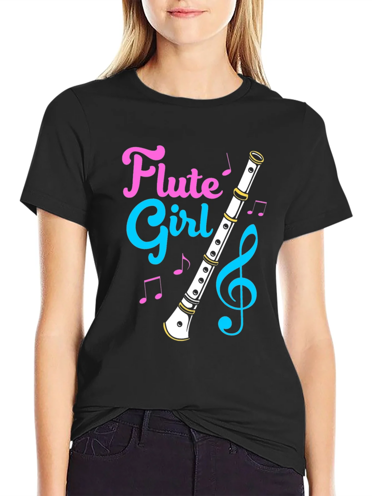 Flute Girl Graphic T-Shirt product image 2