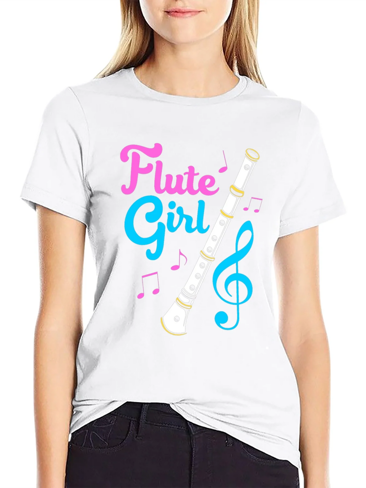Flute Girl Graphic T-Shirt product image 8