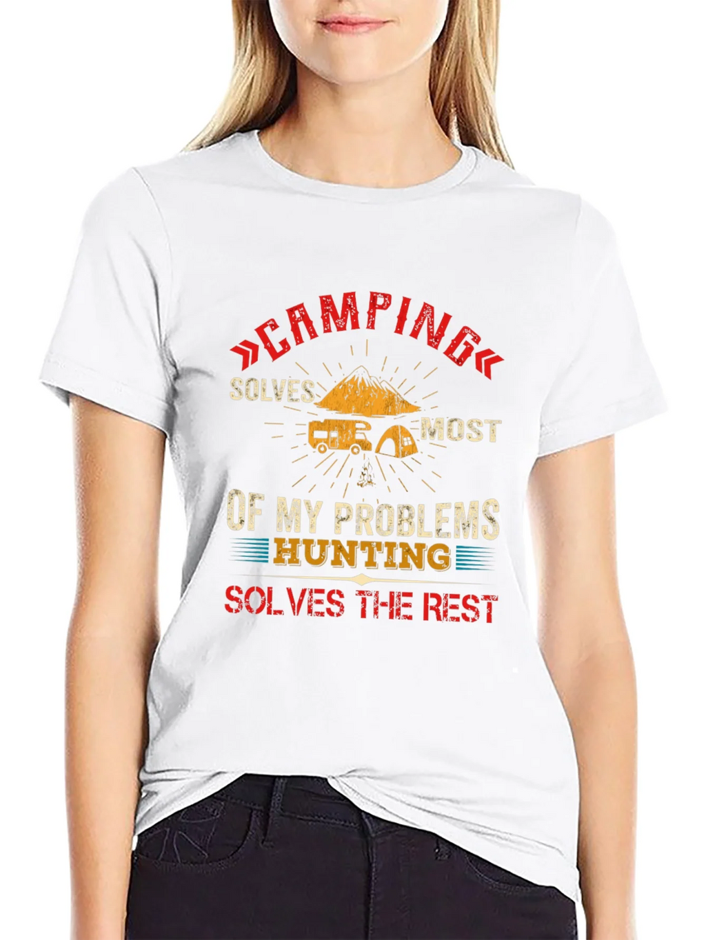 Camping & Hunting Solve Problems T-Shirt product image 8