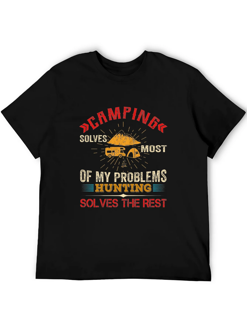 Camping & Hunting Solve Problems T-Shirt product image 5