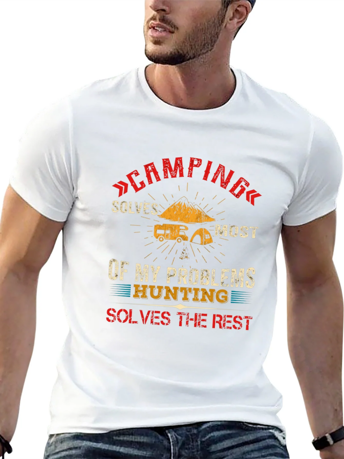 Camping & Hunting Solve Problems T-Shirt product image 12