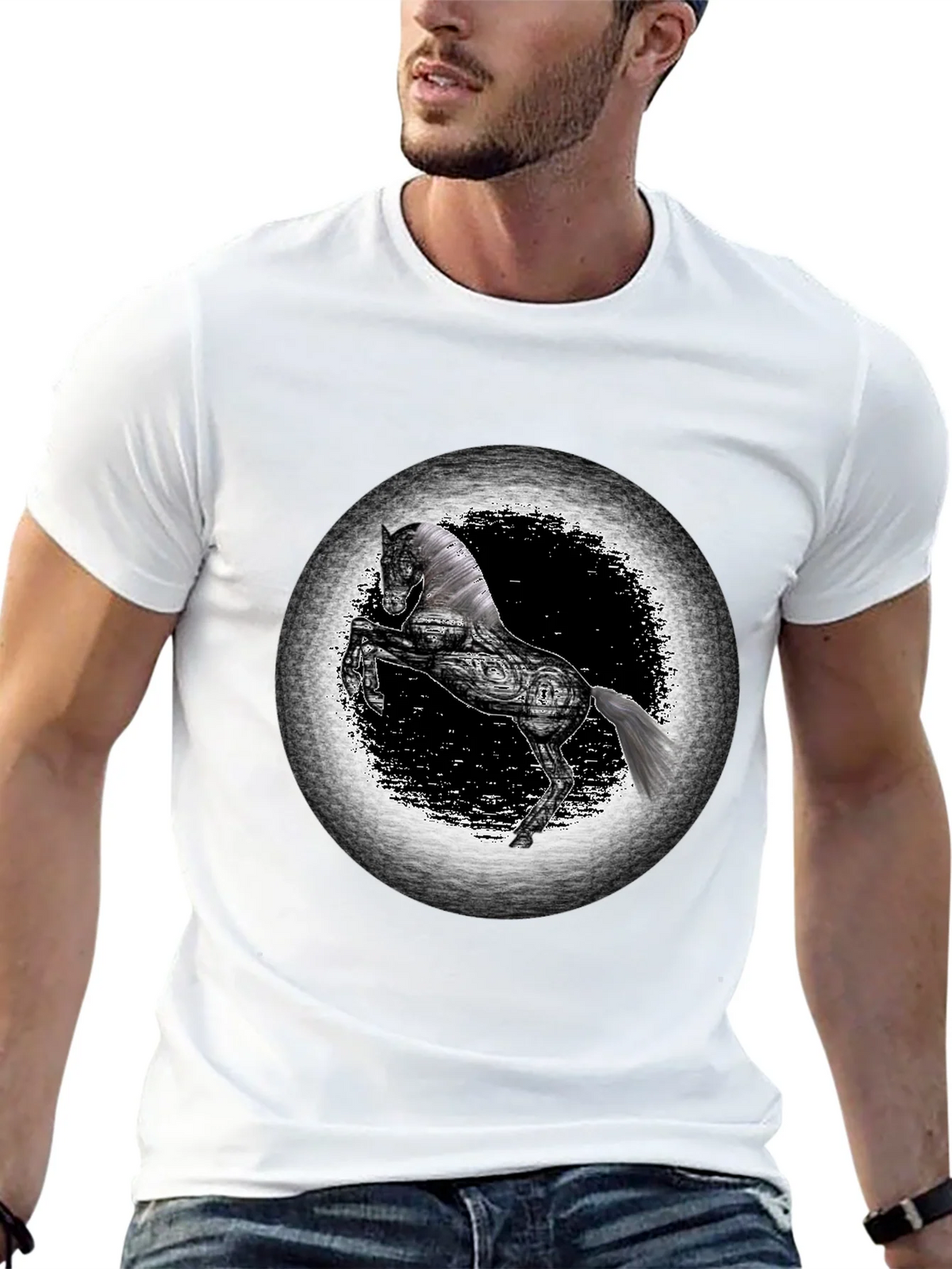 Black Horse Graphic Tee - Unique Design product image 10