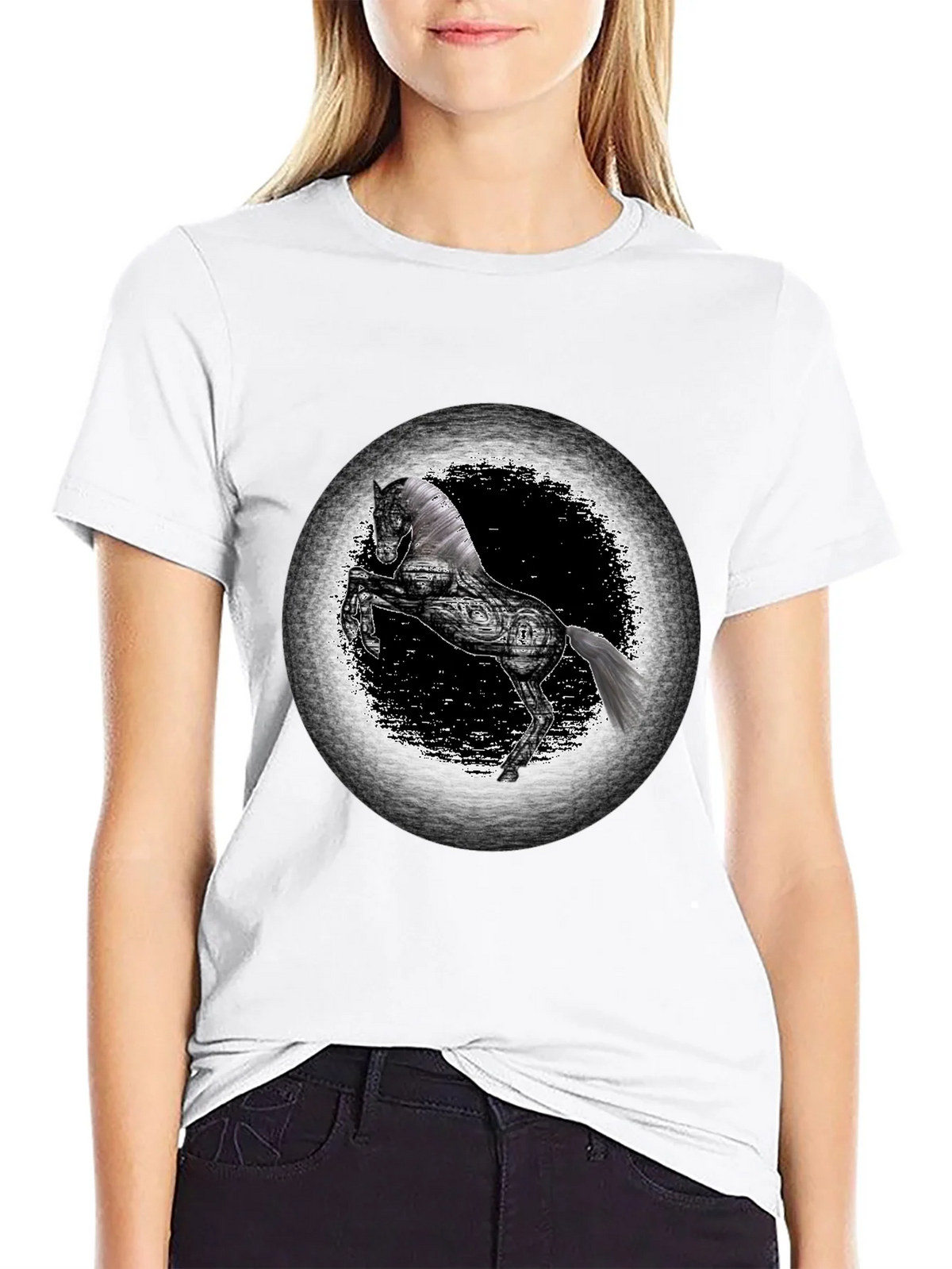 Black Horse Graphic Tee - Unique Design product image 6