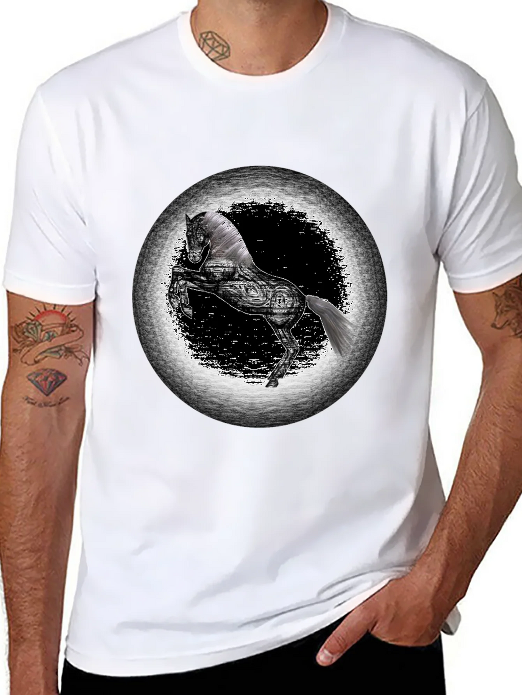 Black Horse Graphic Tee - Unique Design product image 5