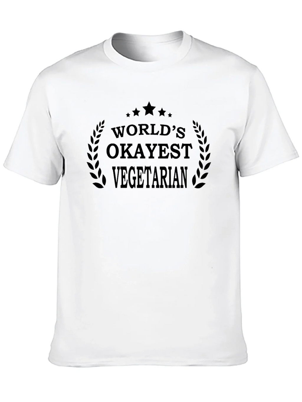 Worlds Okayest Vegetarian T-Shirt - Black product image 9