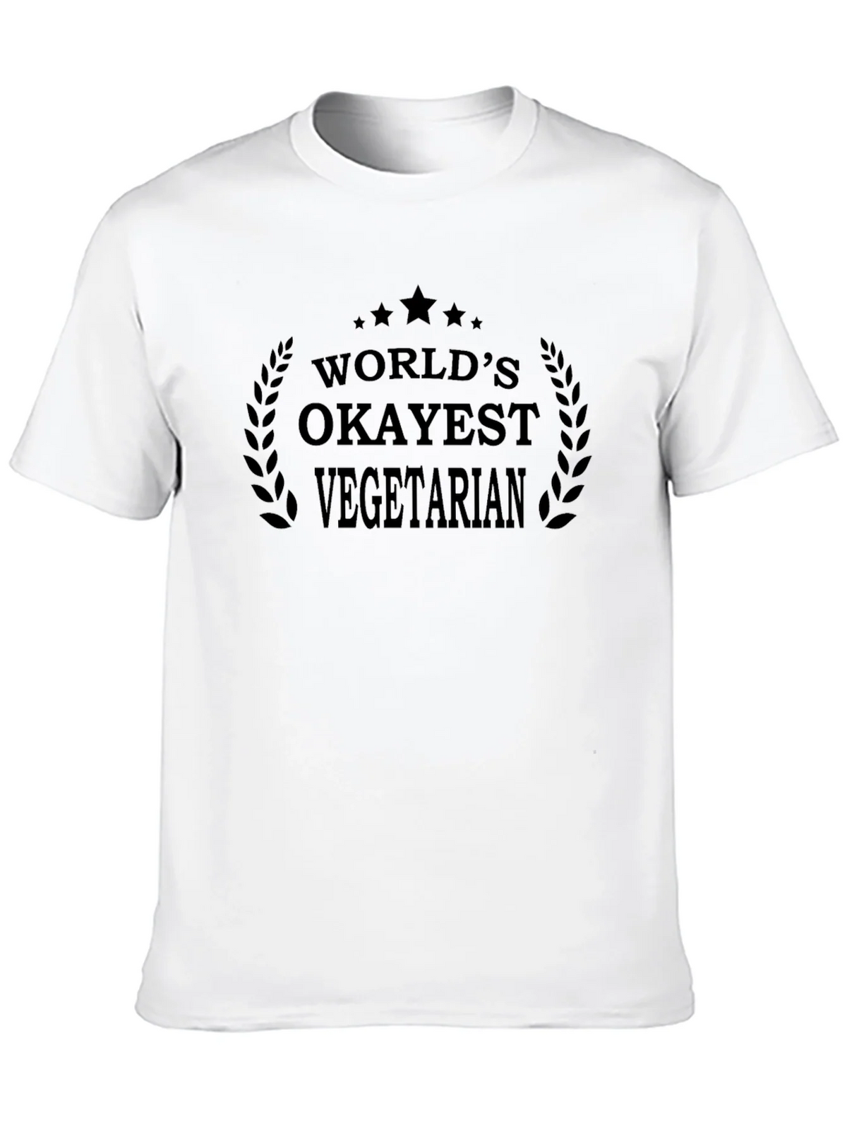 Worlds Okayest Vegetarian T-Shirt - Black product image 9