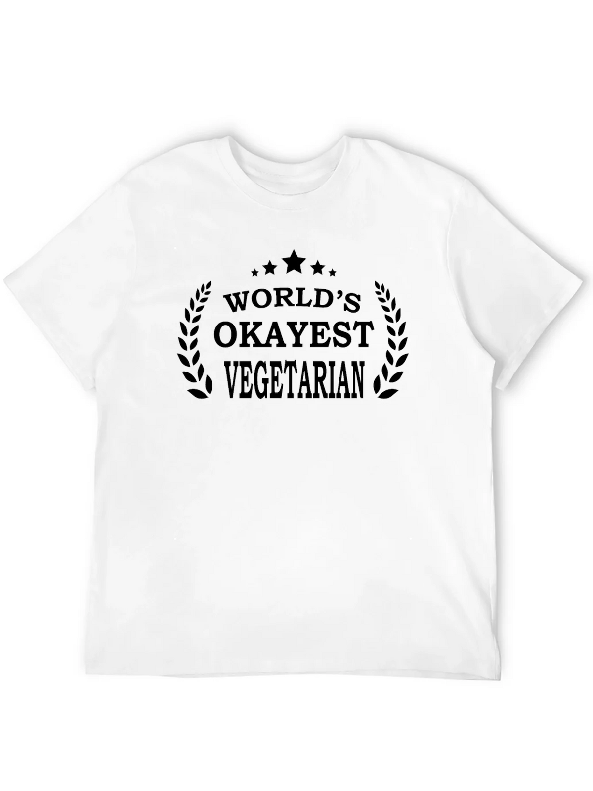 Worlds Okayest Vegetarian T-Shirt - Black product image 11