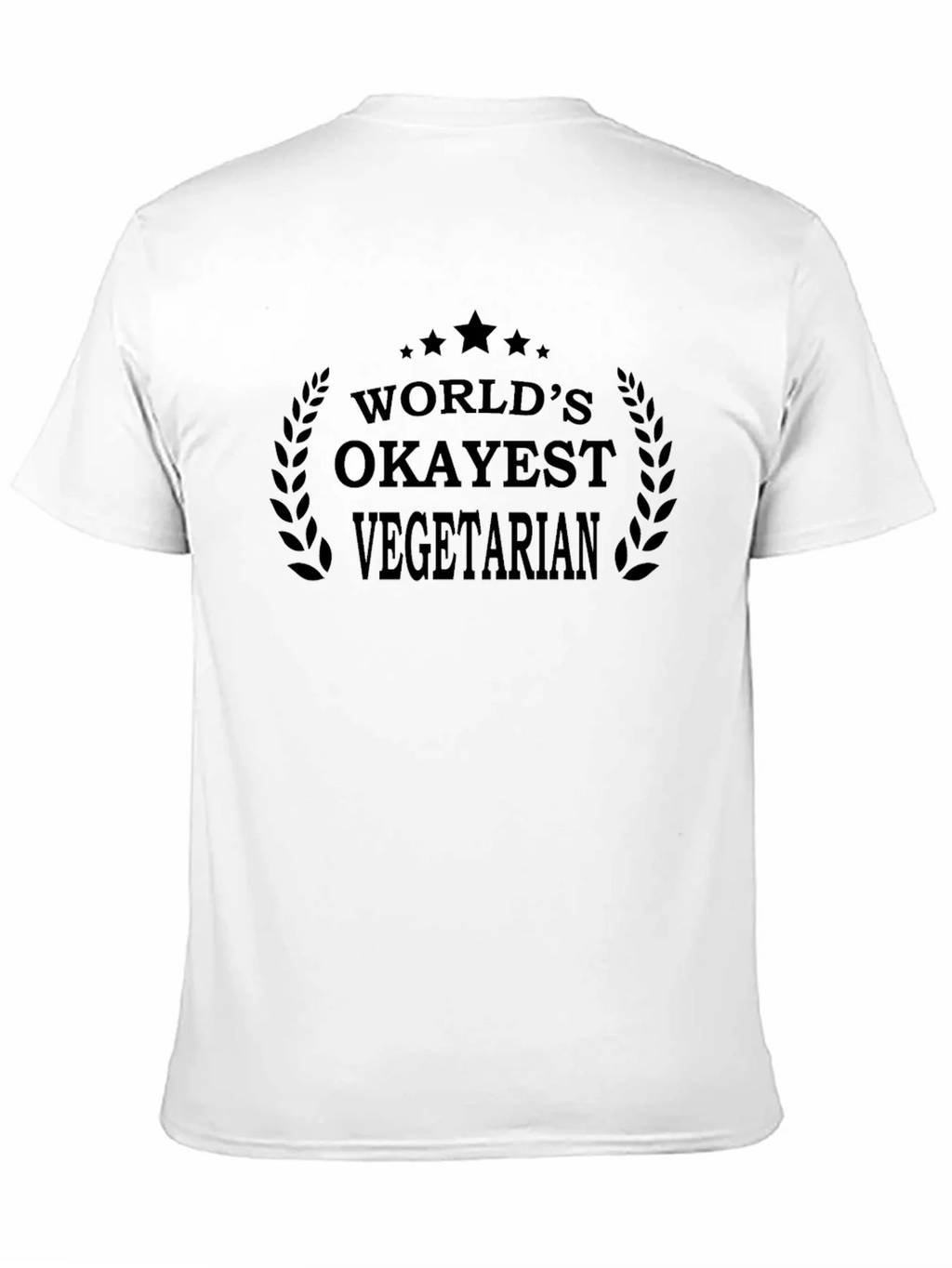 Worlds Okayest Vegetarian T-Shirt - Black product image 10