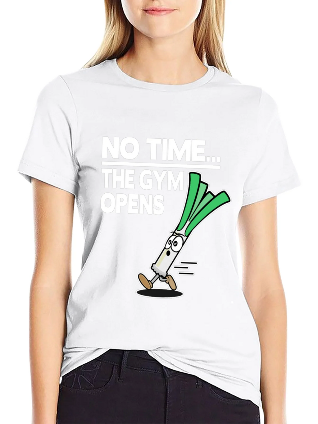 No Time The Gym Opens T-Shirt - Funny Leek Design product image 8