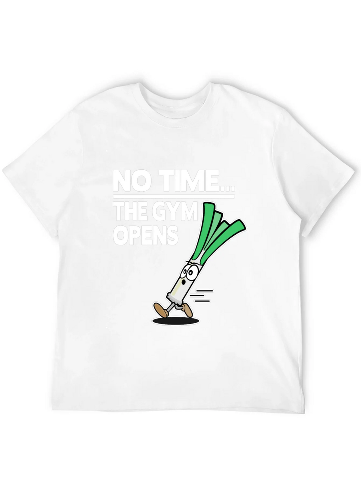 No Time The Gym Opens T-Shirt - Funny Leek Design product image 11