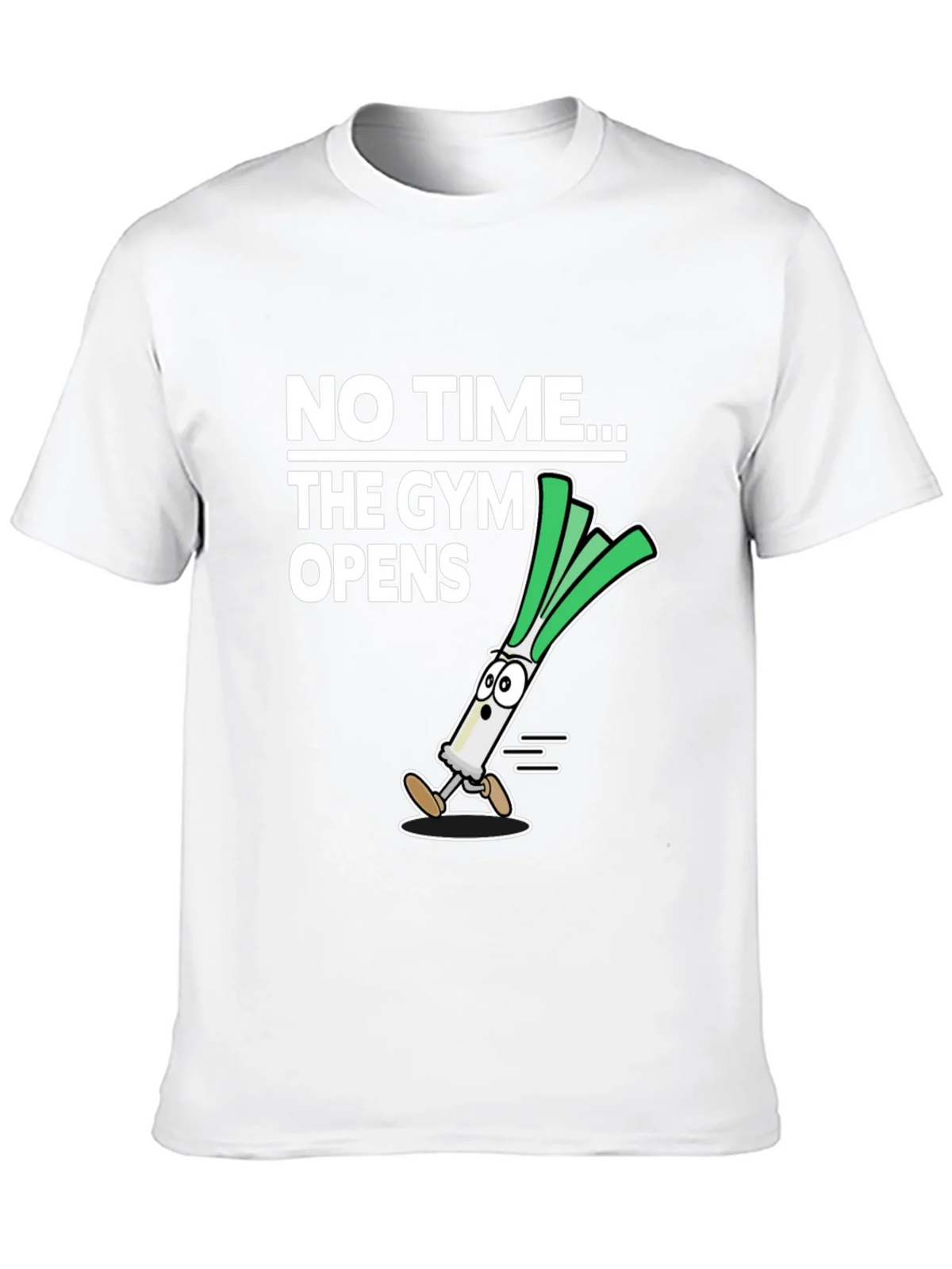 No Time The Gym Opens T-Shirt - Funny Leek Design product image 9