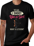 I Shoot Like a Girl T-Shirt - Archery Gift product image 1