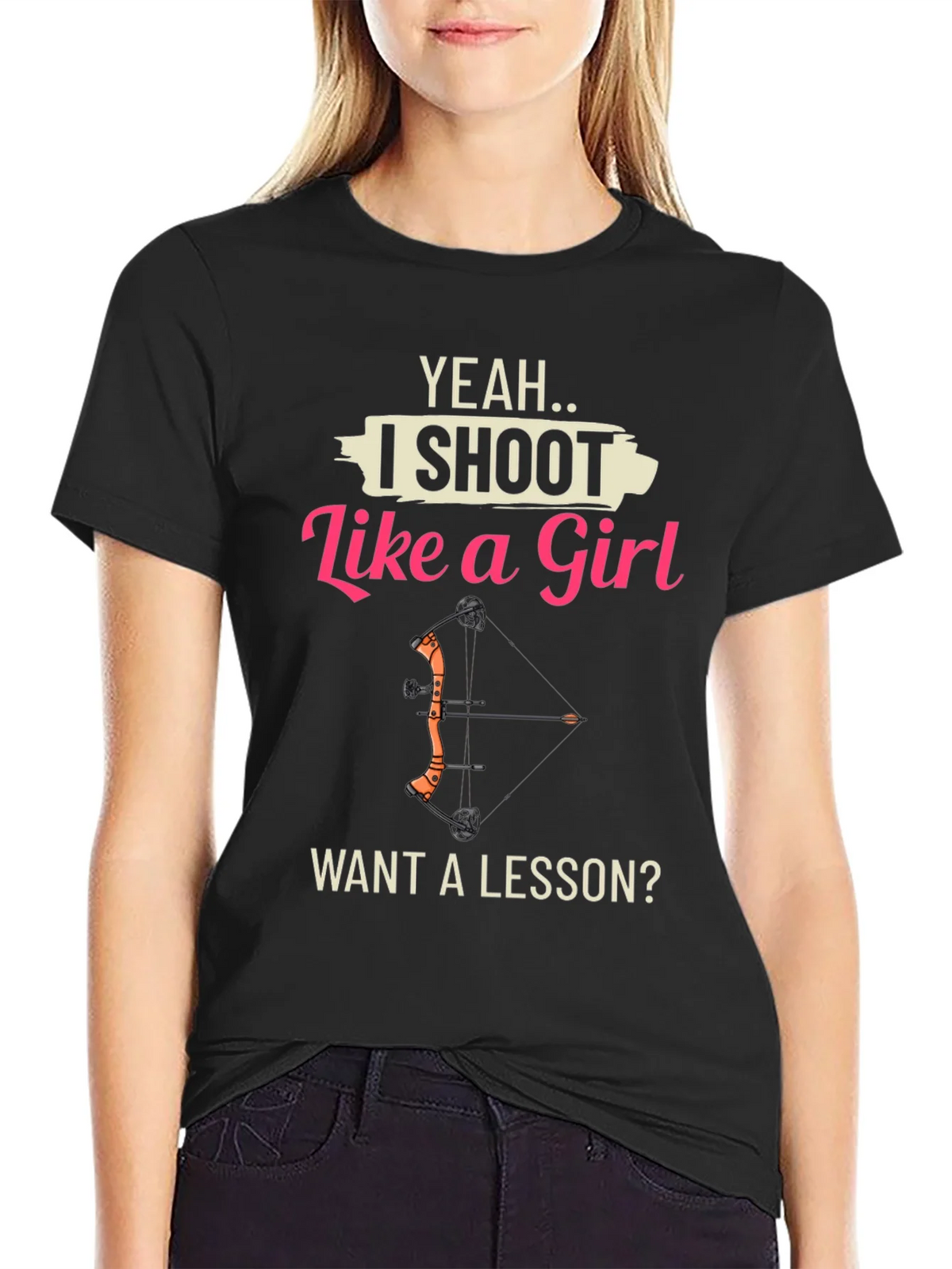 I Shoot Like a Girl T-Shirt - Archery Gift product image 2
