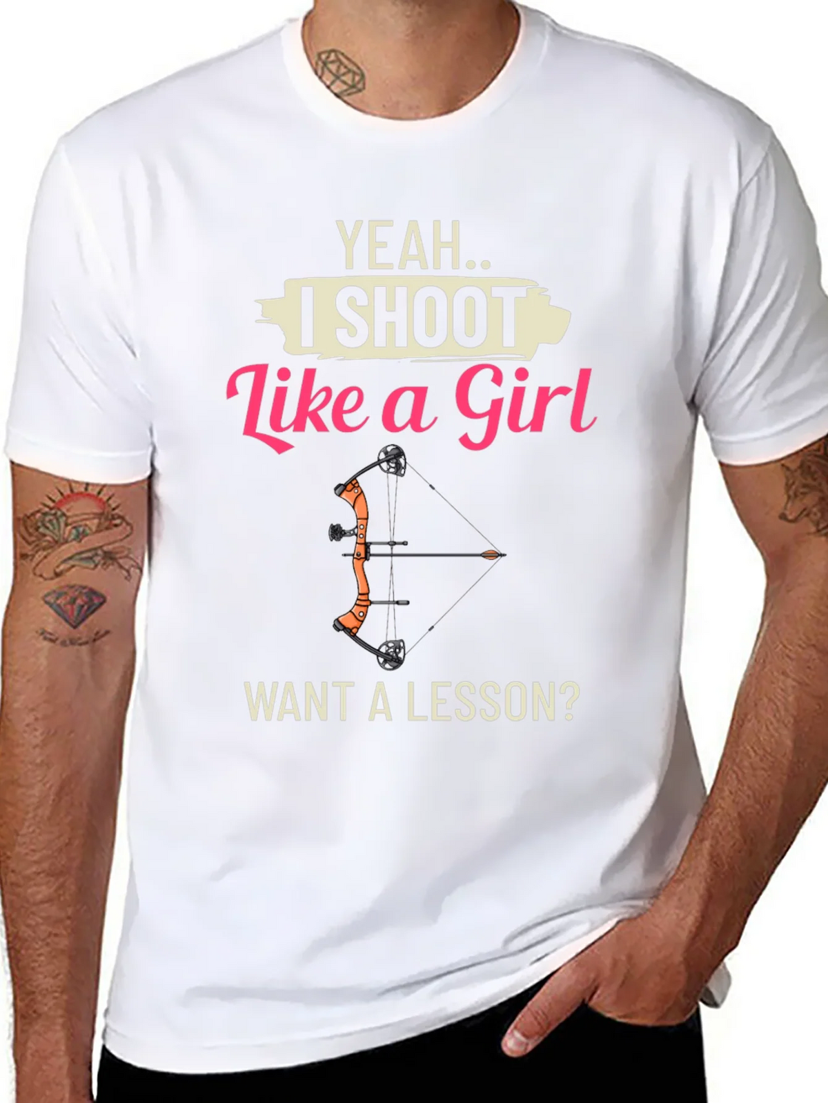 I Shoot Like a Girl T-Shirt - Archery Gift product image 6