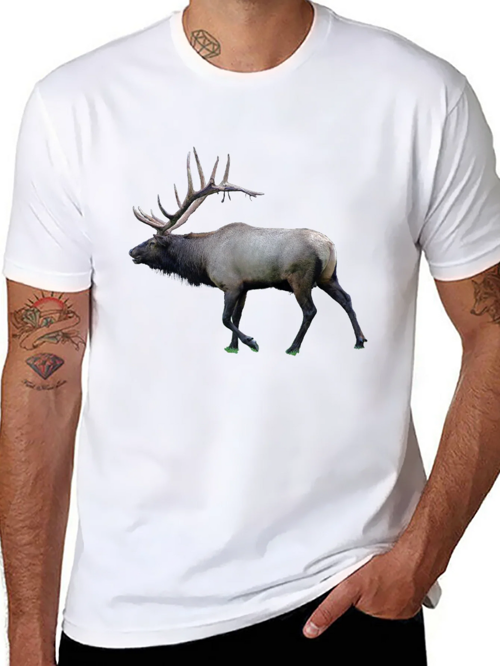 Elk Graphic Print T-Shirt product image 7