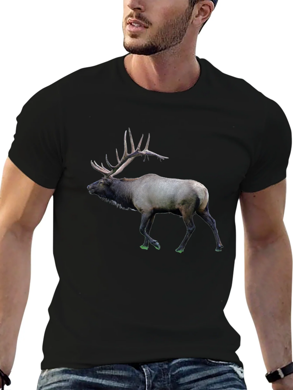 Elk Graphic Print T-Shirt product image 6