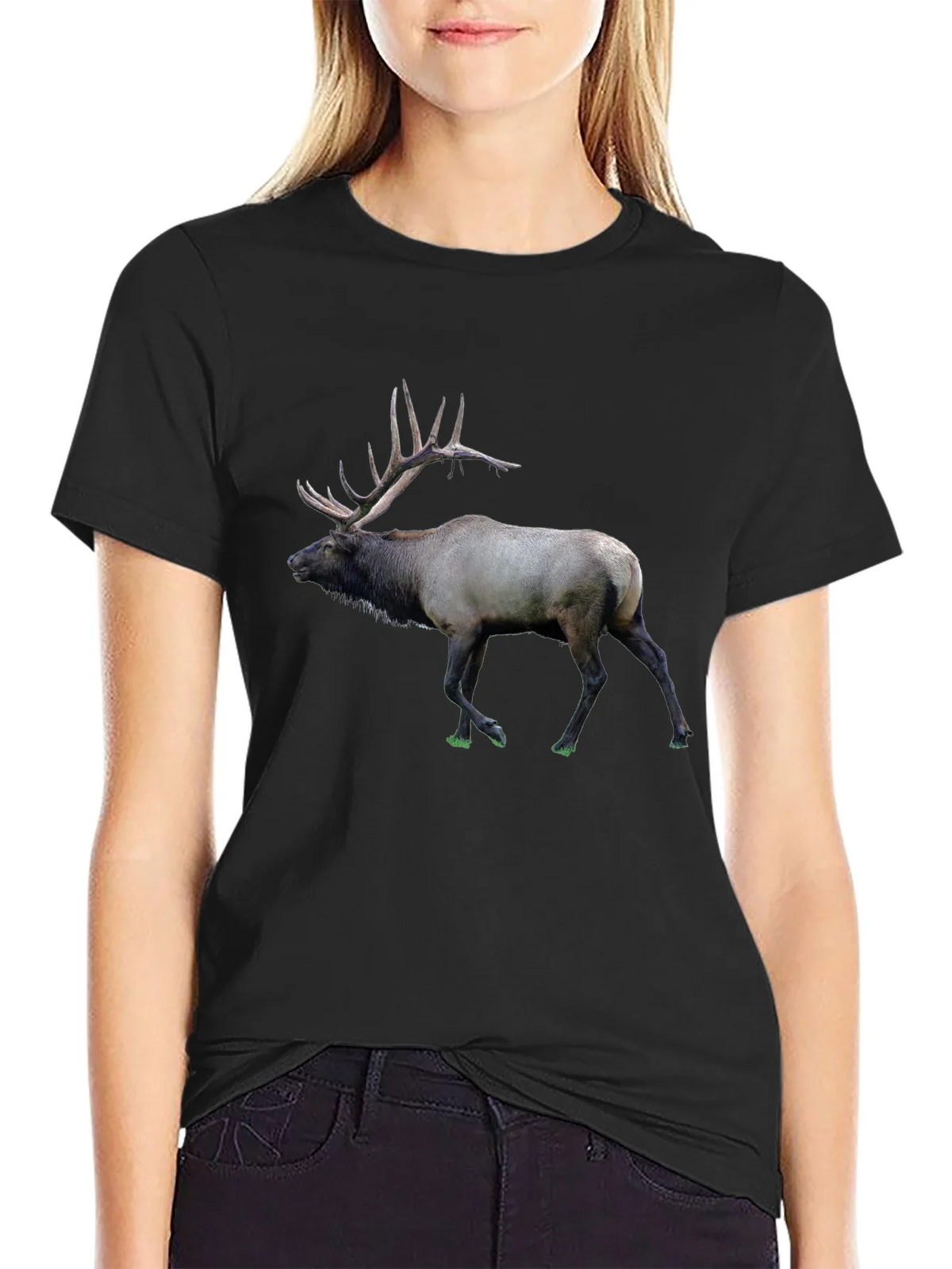 Elk Graphic Print T-Shirt product image 2