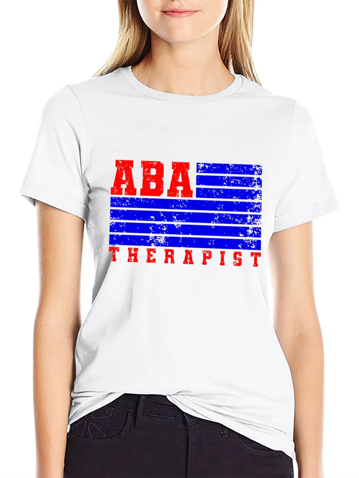 ABA Therapist Graphic Tee - Black Cotton Blend Shirt product image 8