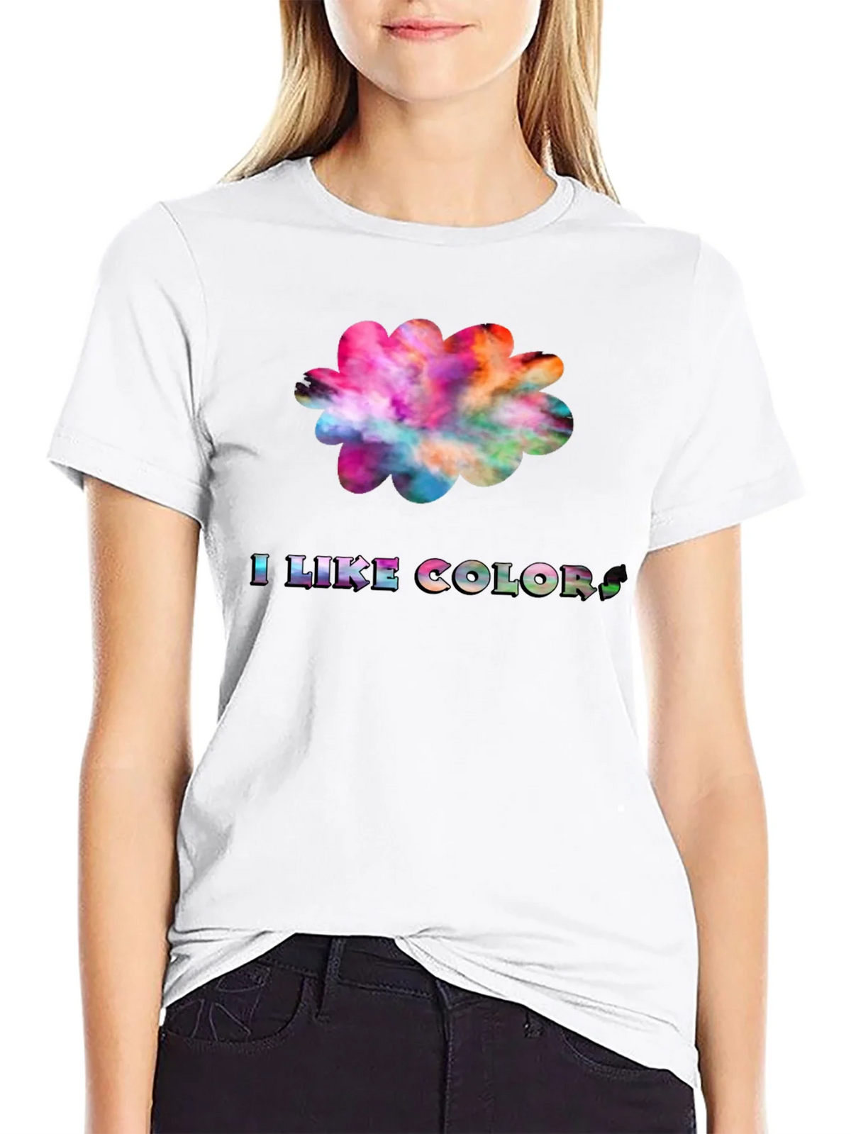 Colorful I Like Colors Graphic Tee product image 8