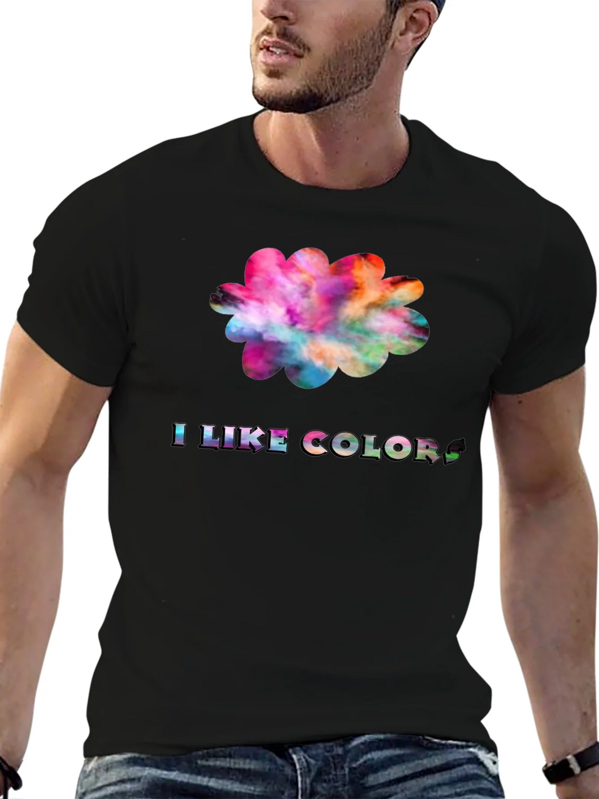 Colorful I Like Colors Graphic Tee product image 6