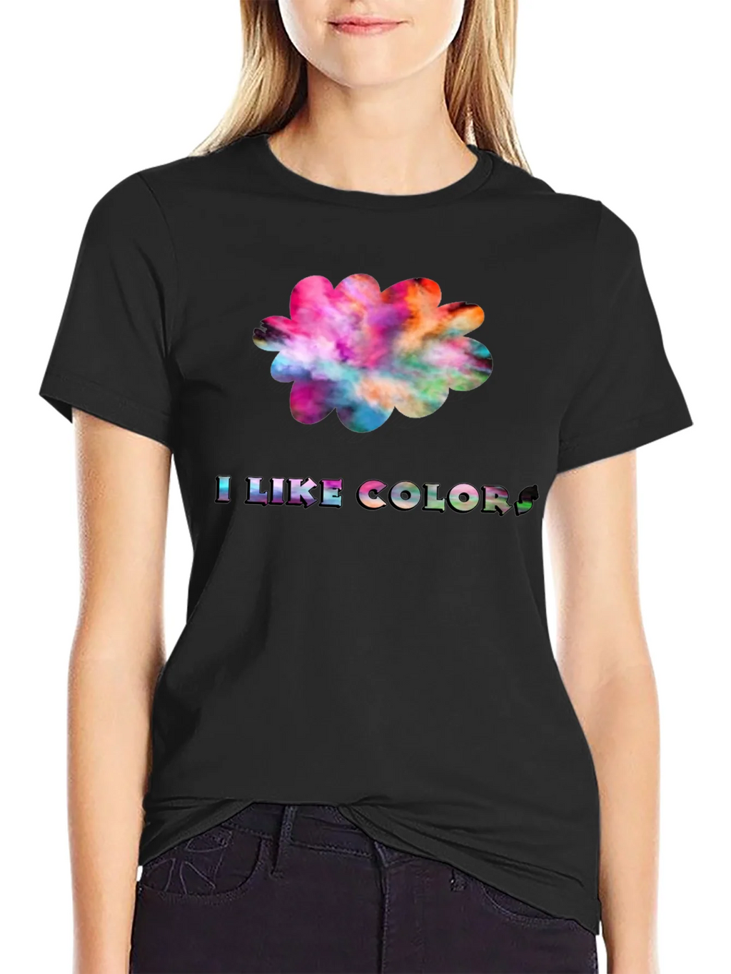 Colorful I Like Colors Graphic Tee product image 2