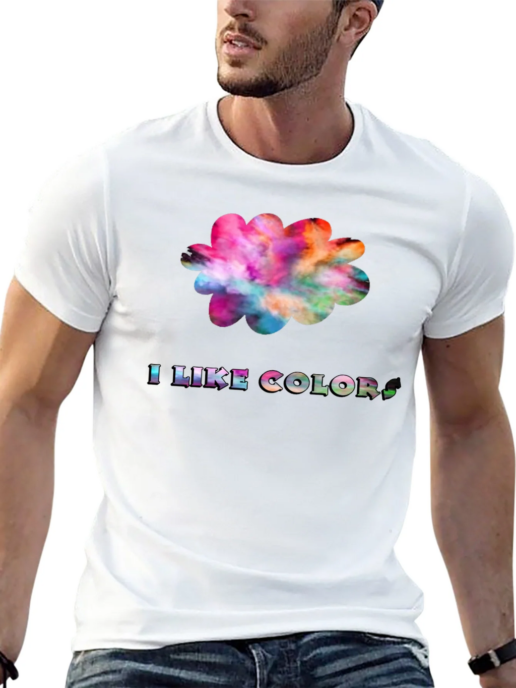 Colorful I Like Colors Graphic Tee product image 12