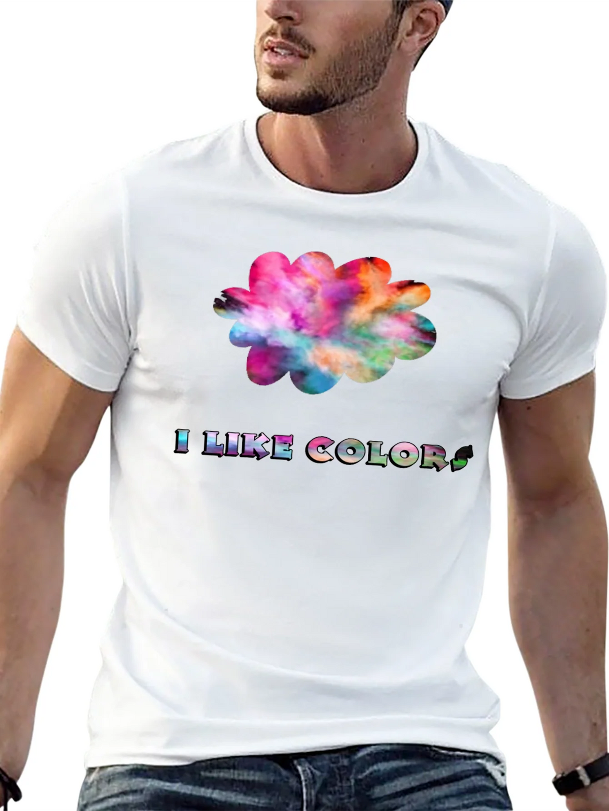 Colorful I Like Colors Graphic Tee product image 12