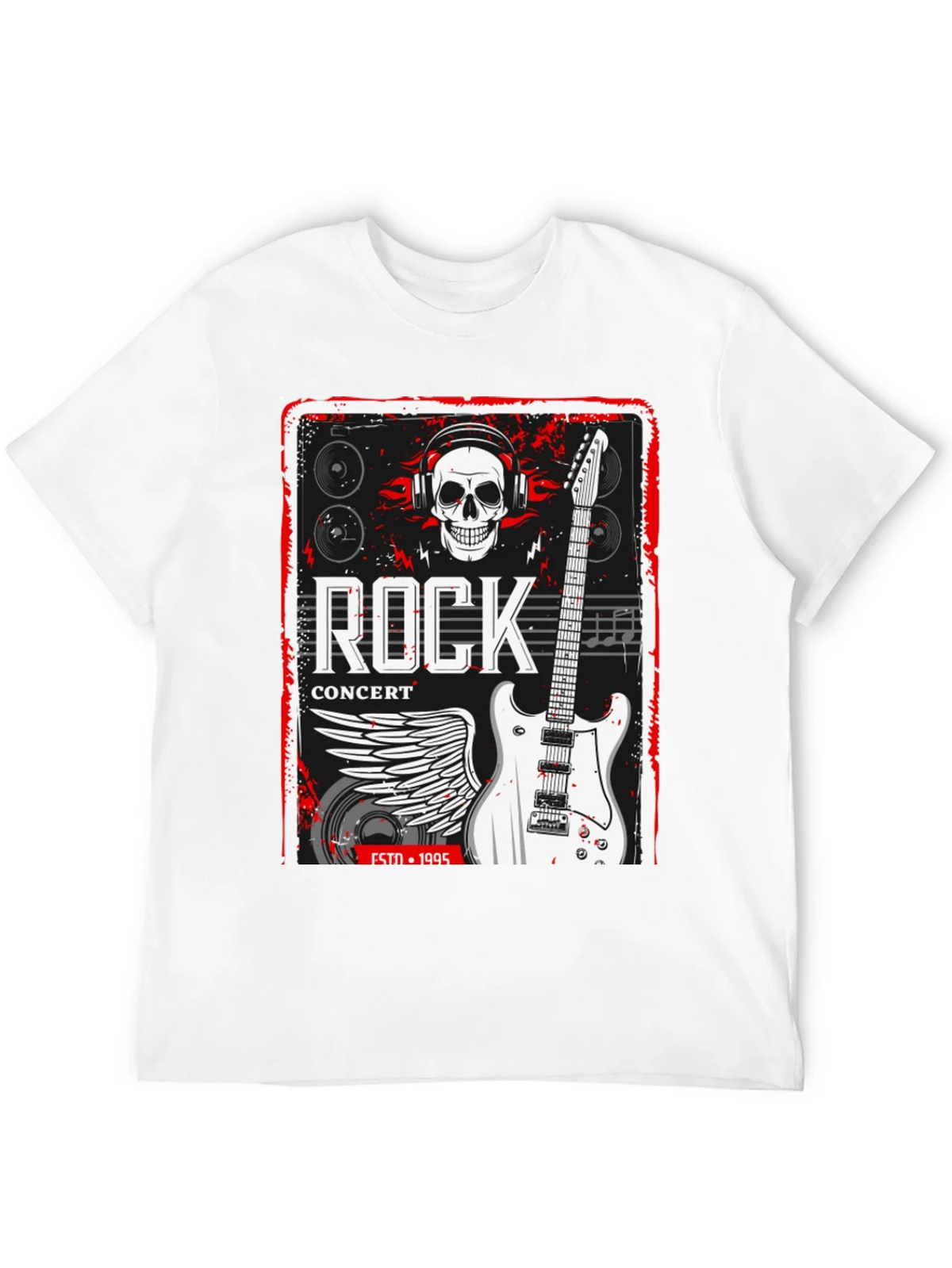 Rock Concert Black Graphic Tee product image 11