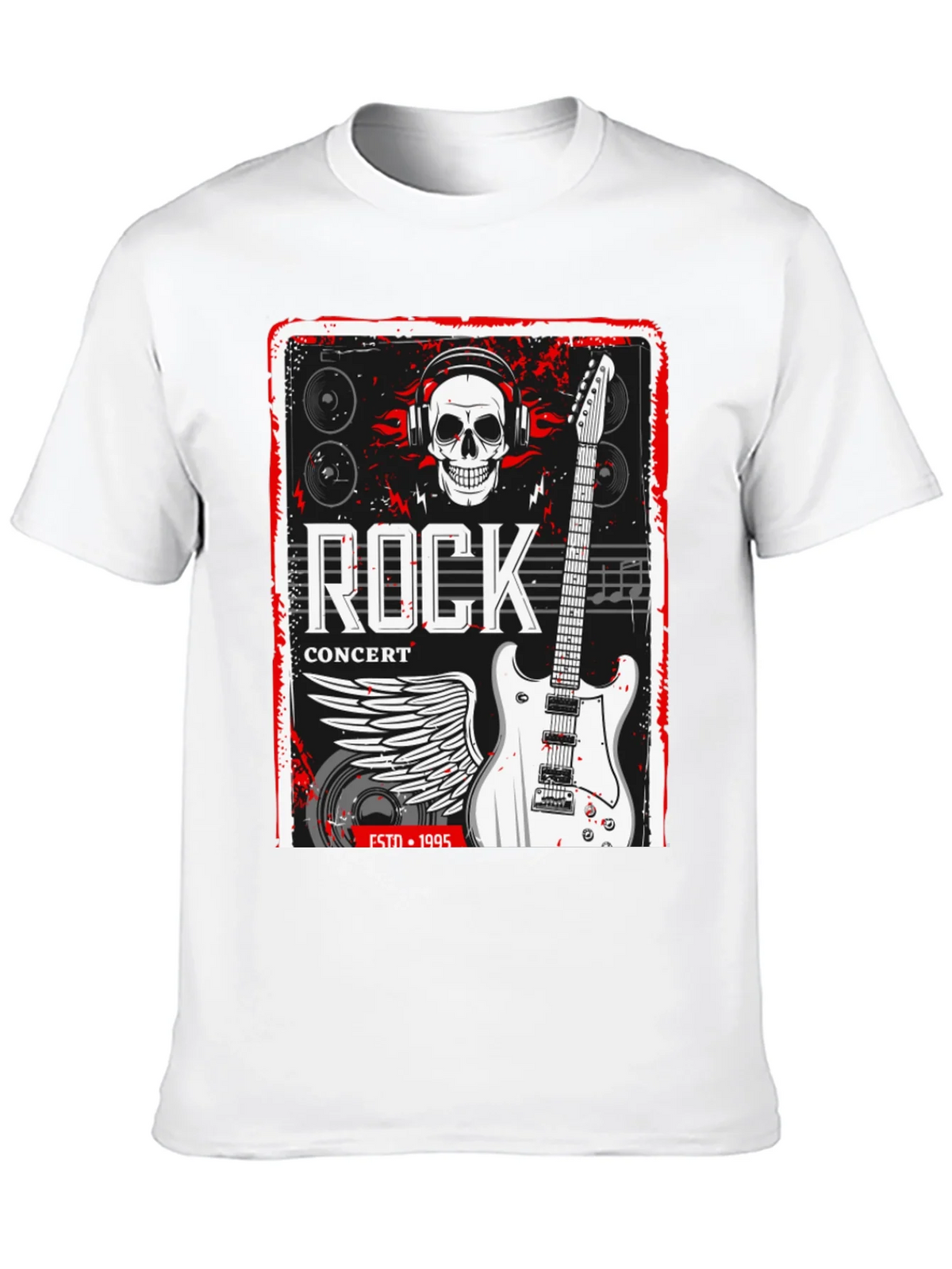 Rock Concert Black Graphic Tee product image 9