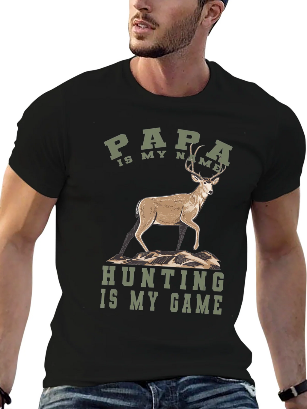 Papa Hunting Game T-Shirt product image 6