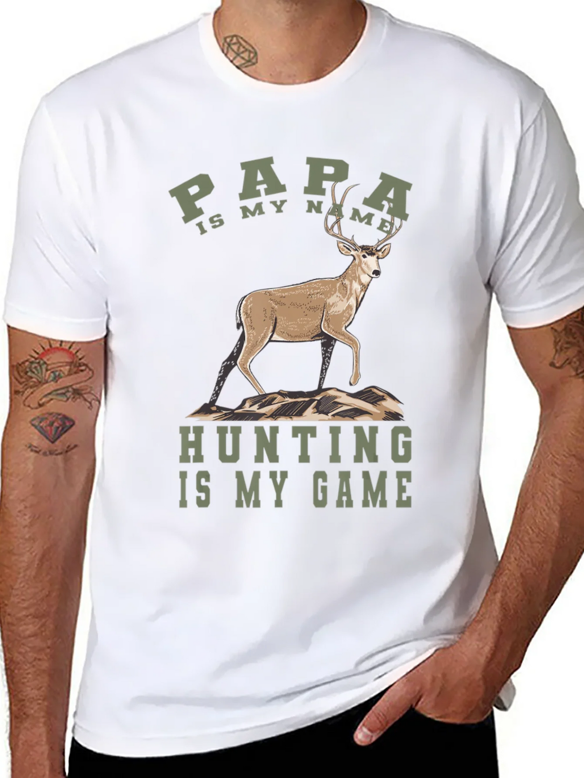 Papa Hunting Game T-Shirt product image 7