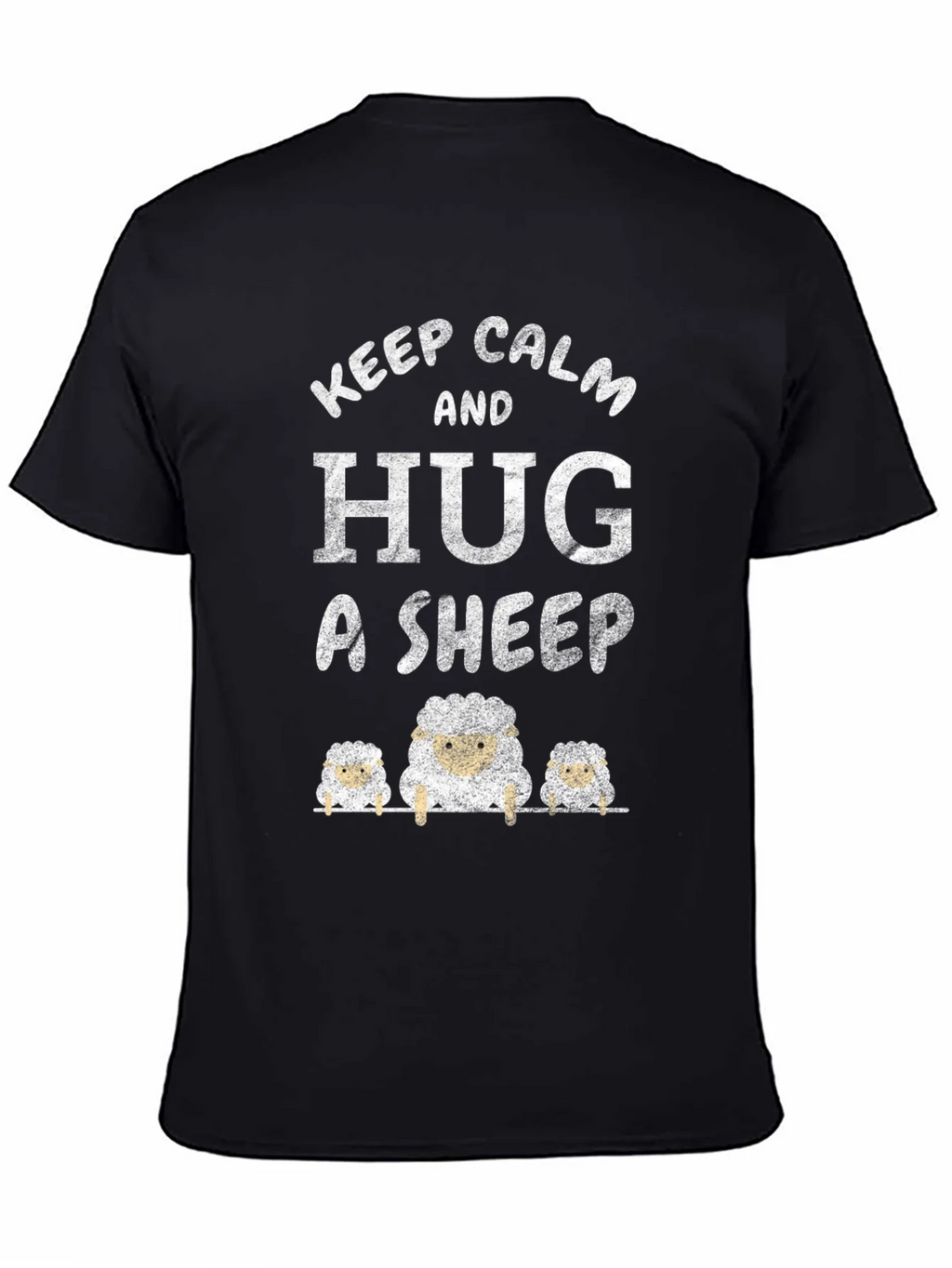 Keep Calm and Hug A Sheep Graphic Tee product image 4