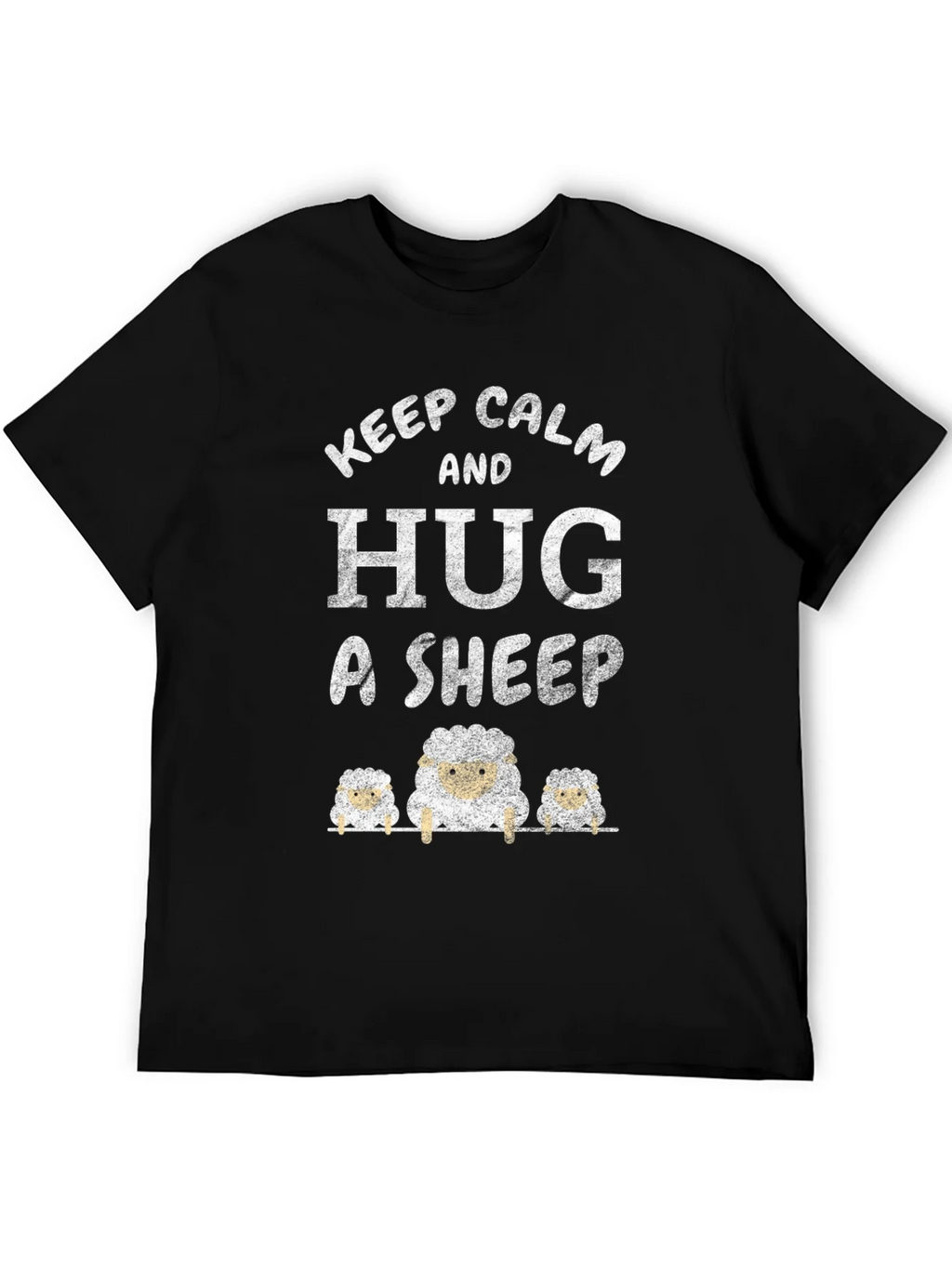 Keep Calm and Hug A Sheep Graphic Tee product image 5