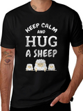 Keep Calm and Hug A Sheep Graphic Tee product image 1