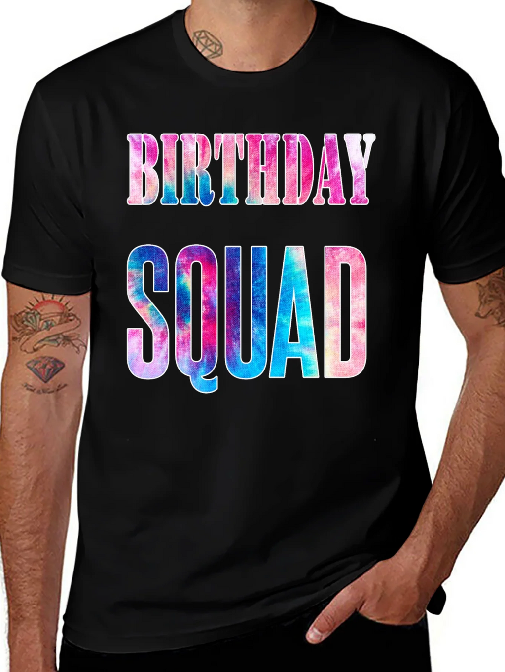 Birthday Squad Tie Dye T-Shirt product image 1