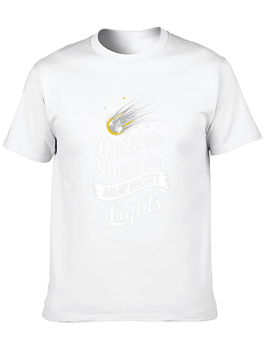 Meteor Showers Black Graphic T-Shirt product image 5