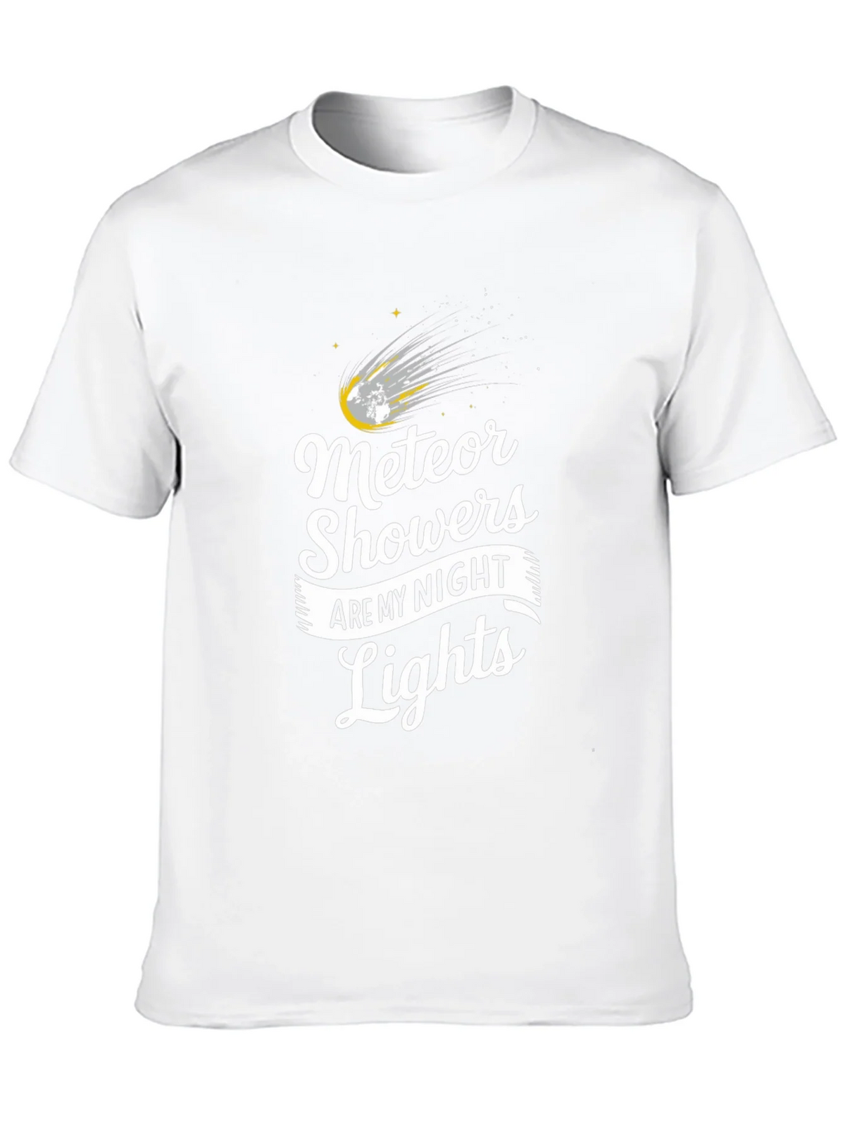 Meteor Showers Black Graphic T-Shirt product image 5