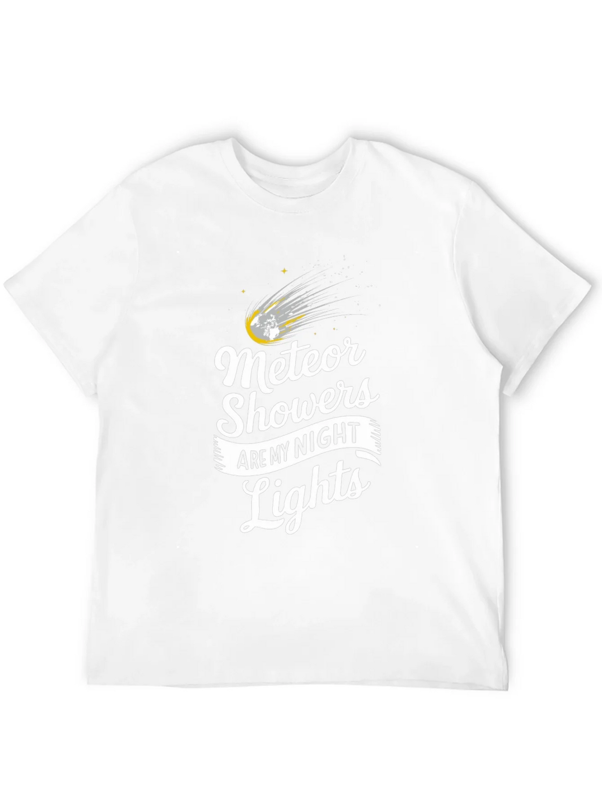 Meteor Showers Black Graphic T-Shirt product image 6