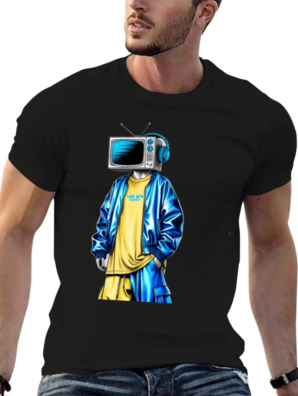 TV Head Graphic T-Shirt product image 1