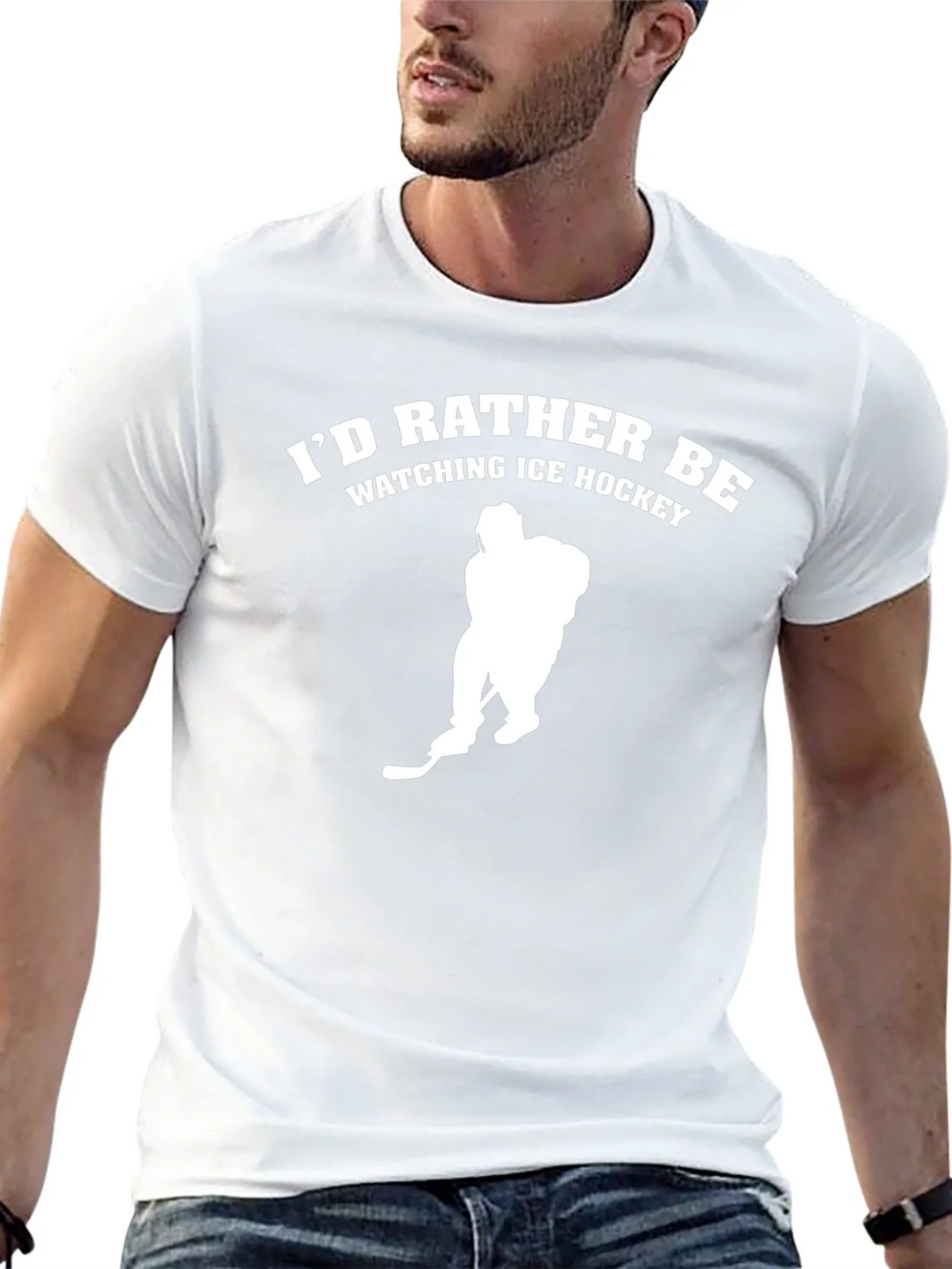 Ice Hockey Fan T-Shirt - Black Tee product image 12