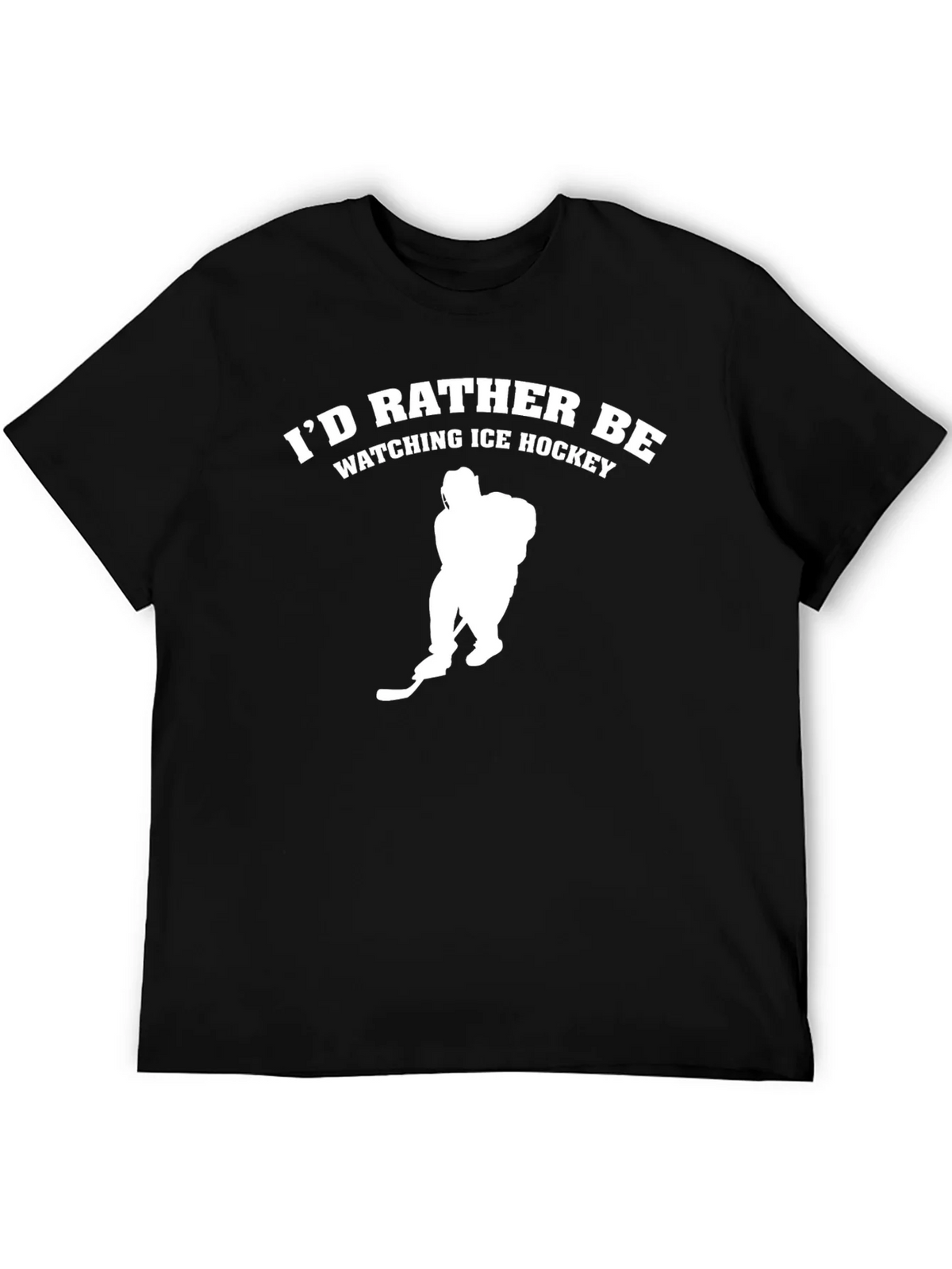 Ice Hockey Fan T-Shirt - Black Tee product image 5
