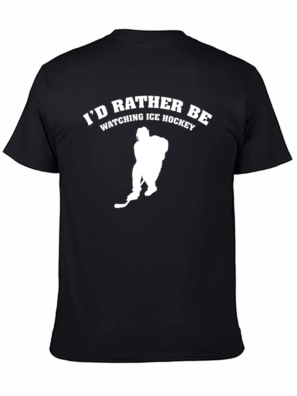 Ice Hockey Fan T-Shirt - Black Tee product image 4