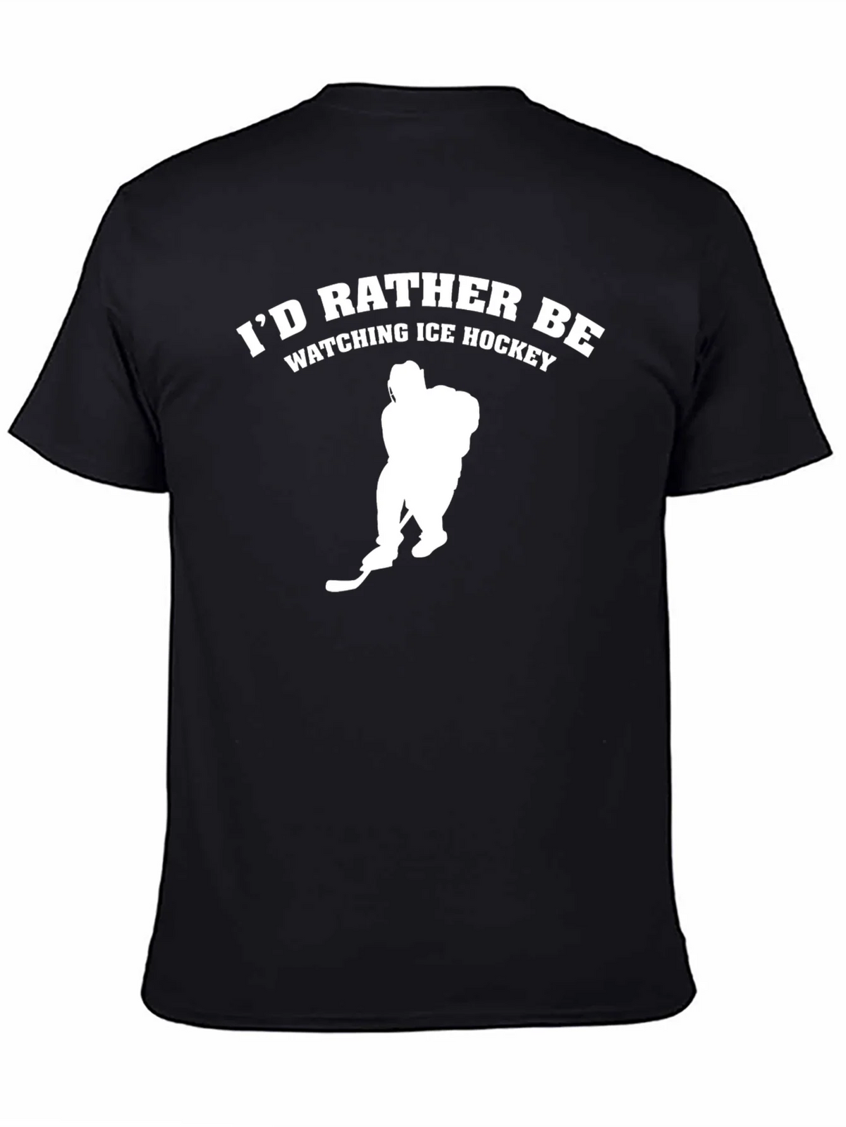 Ice Hockey Fan T-Shirt - Black Tee product image 4