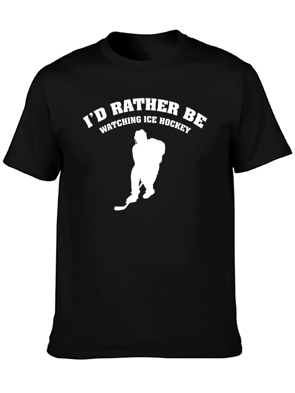 Ice Hockey Fan T-Shirt - Black Tee product image 3