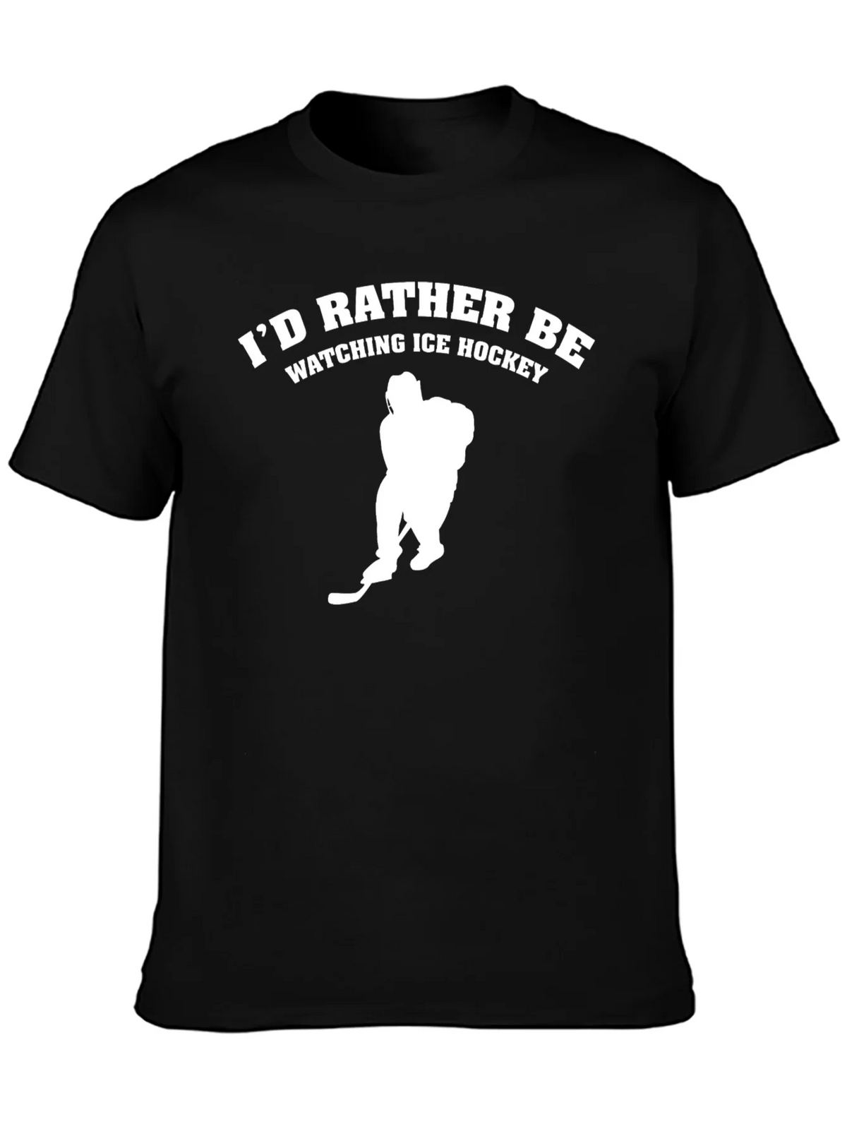 Ice Hockey Fan T-Shirt - Black Tee product image 3