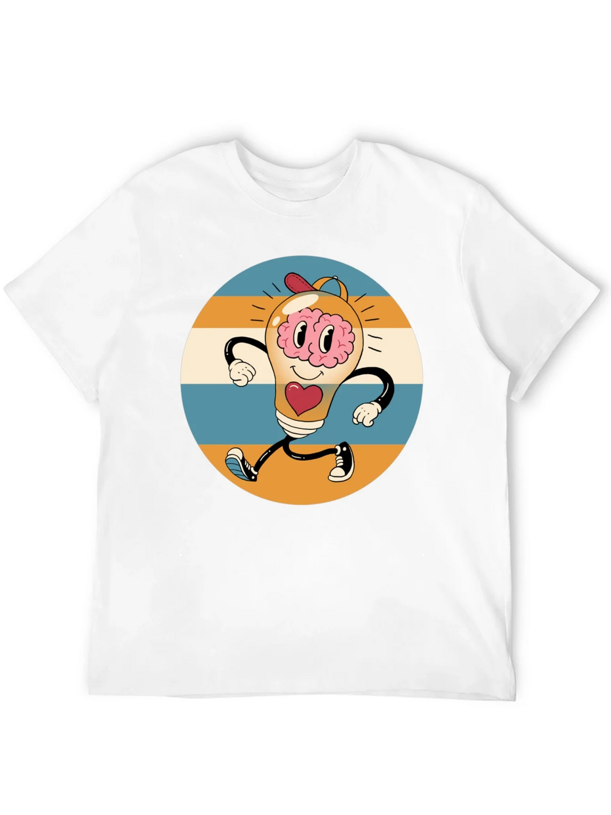 Retro Brain Power T-Shirt - Graphic Print Tee product image 11