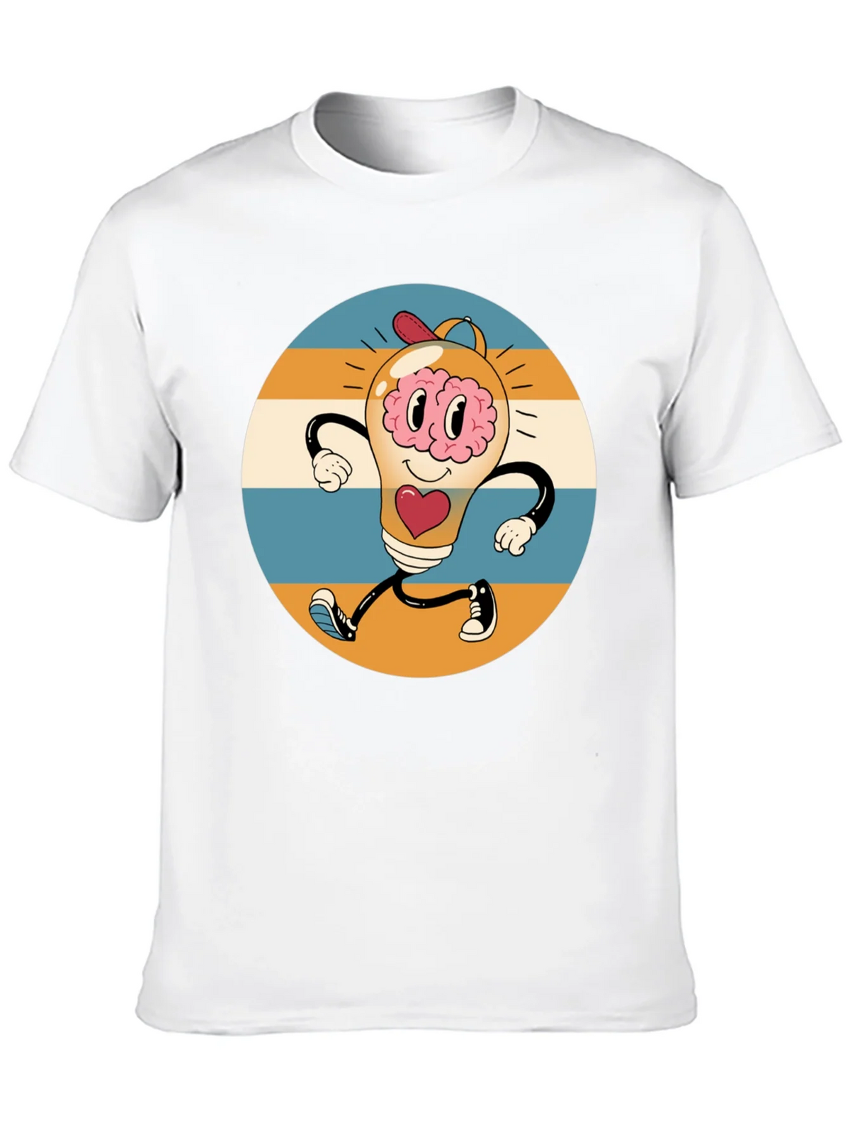 Retro Brain Power T-Shirt - Graphic Print Tee product image 9