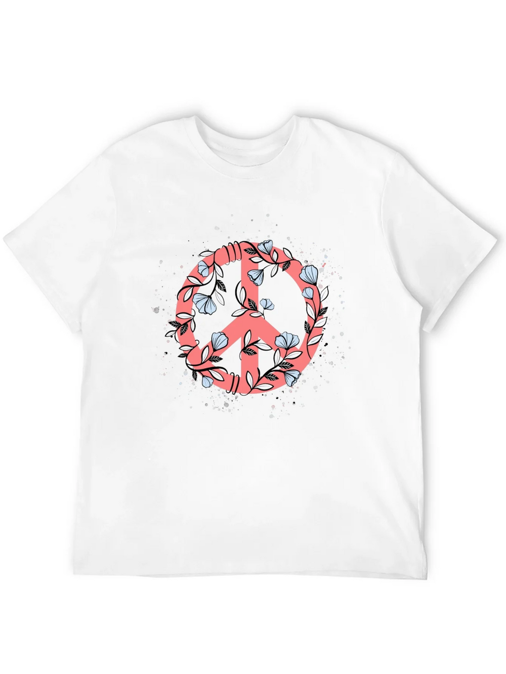 Floral Peace Sign Graphic Tee - Stylish Casual Top product image 11
